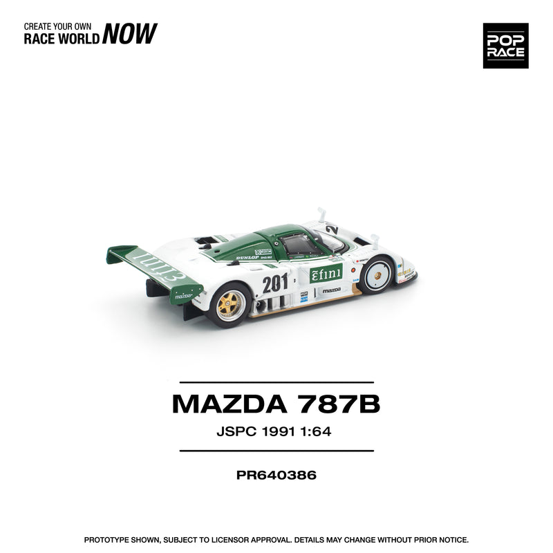 Load image into Gallery viewer, Pop Race - Mazda 787B (JSPC 1991) 1/64 Scale Diecast Model Car
