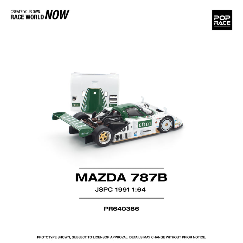 Load image into Gallery viewer, Pop Race - Mazda 787B (JSPC 1991) 1/64 Scale Diecast Model Car
