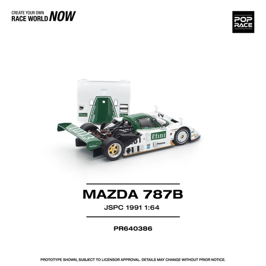 Pop Race - Mazda 787B (JSPC 1991) 1/64 Scale Diecast Model Car