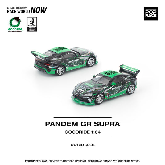 Pop Race - Pandem GR Supra (Goodride) 1/64 Scale Diecast Model Car (PR640456)