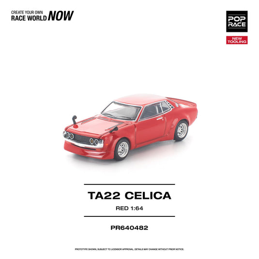 Pop Race - TA22 Celica (Red) 1/64 Scale Diecast Model Car (PR640482)
