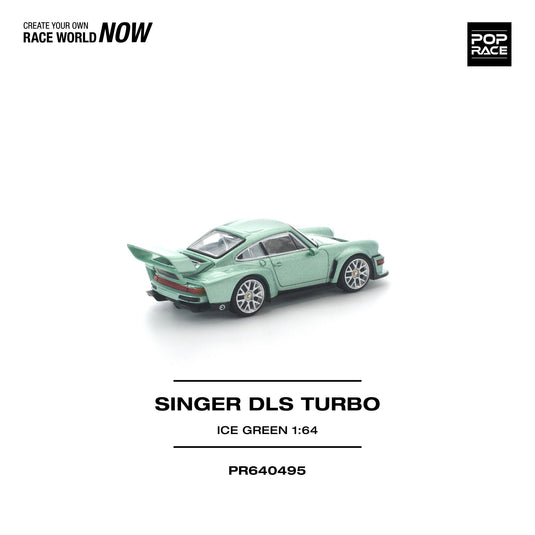 Pop Race - Singer DLS Turbo (Ice Green) 1/64 Scale Diecast Model Car (PR640495)