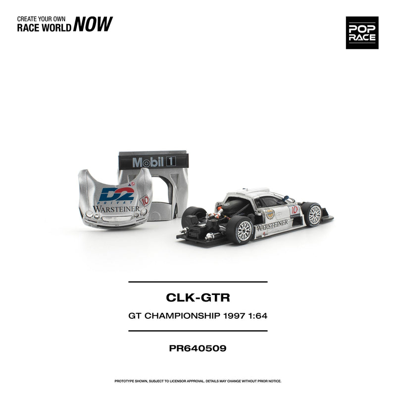 Load image into Gallery viewer, Pop Race - Mercedes Benz AMG CLK GTR (FIA GT Championship 1997) 1/64 Scale Diecast Model Car (PR640509)

