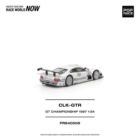 Pop Race - Mercedes Benz AMG CLK GTR (FIA GT Championship 1997) 1/64 Scale Diecast Model Car (PR640509)