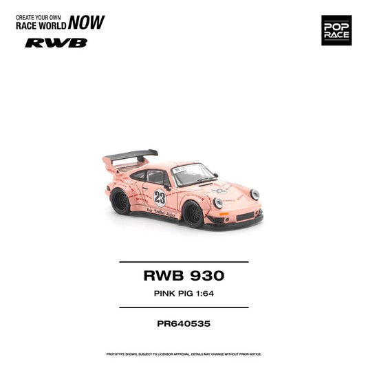 Pop Race - RWB 930 (Pink Pig) 1/64 Scale Diecast Model Car (PR640535)