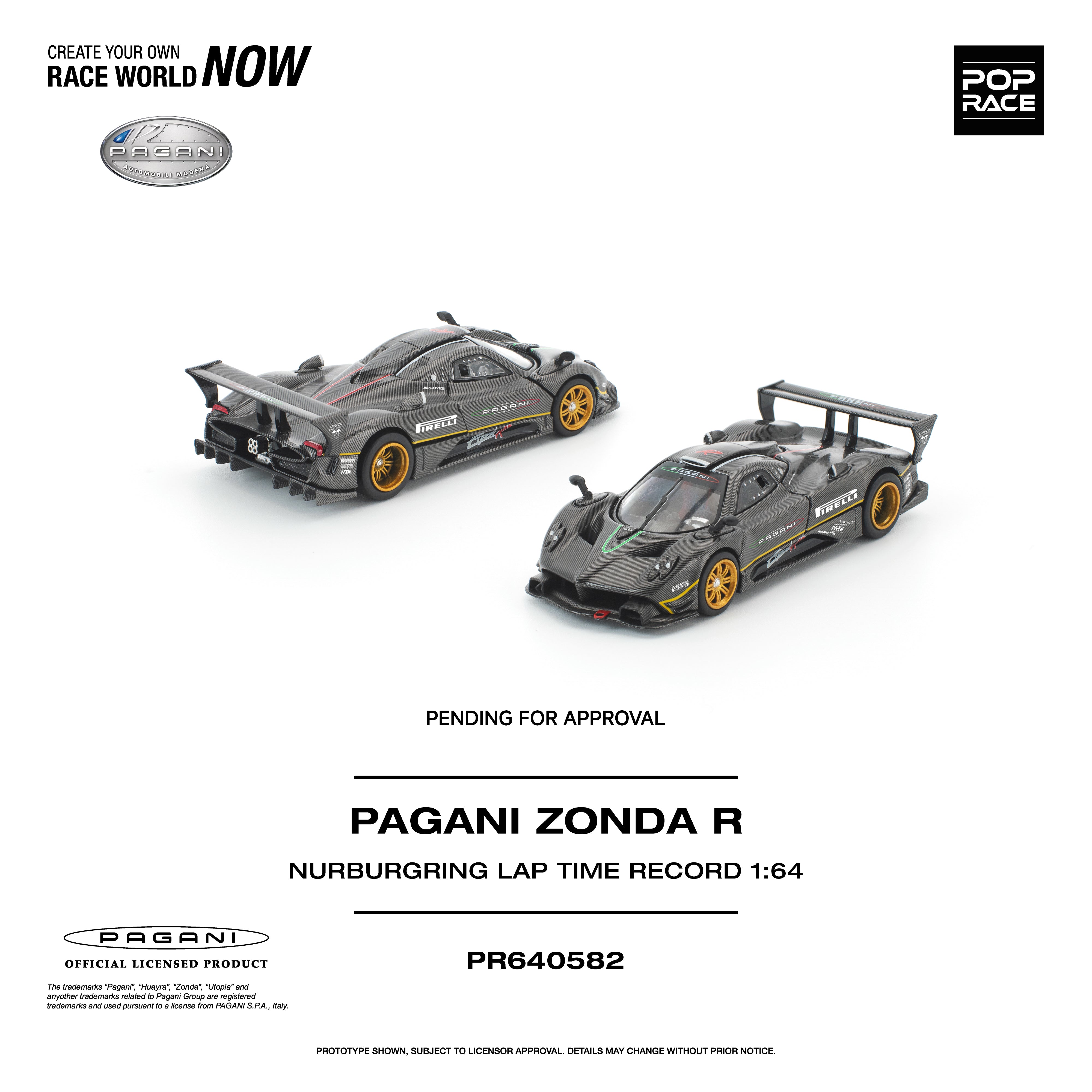 Pop Race - Pagani Zonda R (Nurburgring Lap Time Record) 1/64 Scale