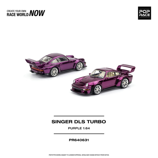 Pop Race - Singer DLS Turbo (Purple) 1/64 Scale Diecast Model Car (PR640631)