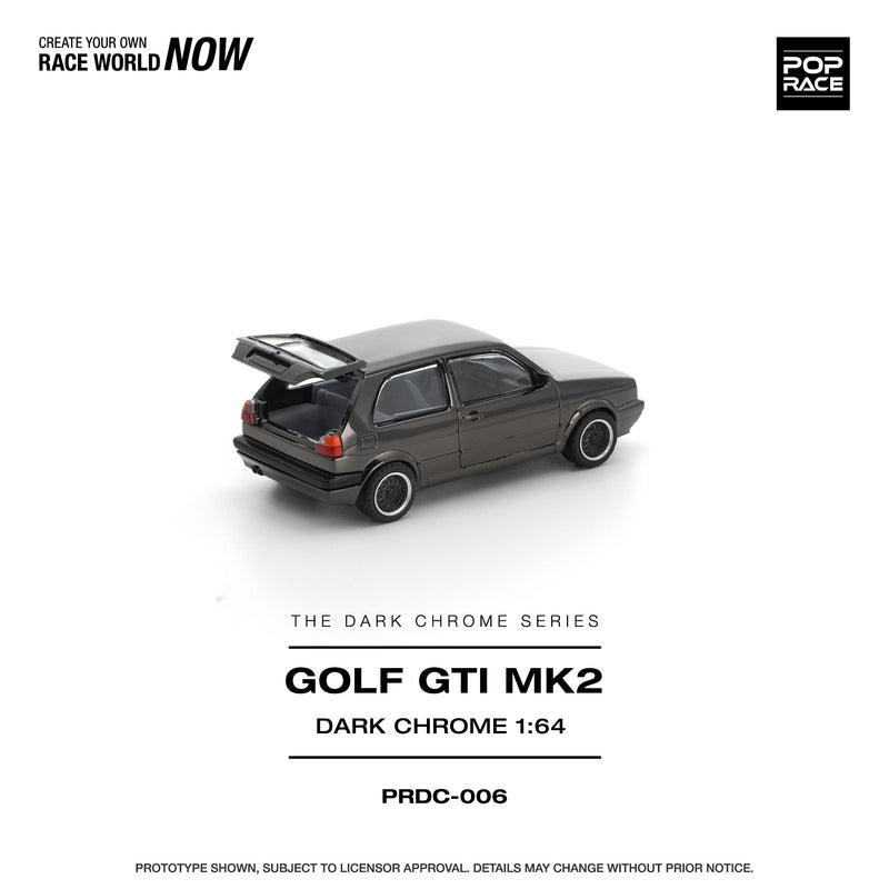 Load image into Gallery viewer, Pop Race - Golf GTA MK2 (Dark Chrome) 1/64 Scale Diecast Model Car
