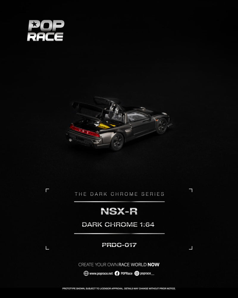 Load image into Gallery viewer, Pop Race - NSX-R (Dark Chrome) 1/64 Scale Diecast Model Car (PRDC017)

