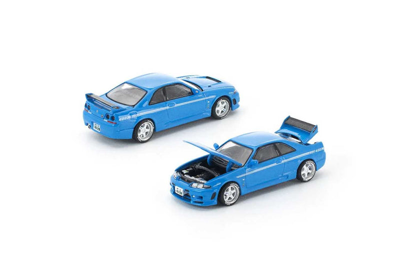 Load image into Gallery viewer, Pop Race - Skyline GT-R R33 Nismo 400R (Championship Blue) (Enigma Exclusive Edition) 1/64 Scale Diecast Model Car
