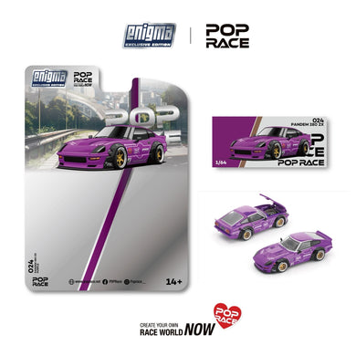 Pop Race - Pandem 280ZX (Purple) (Enigma Exclusive Edition) 1/64 Scale Diecast Model Car
