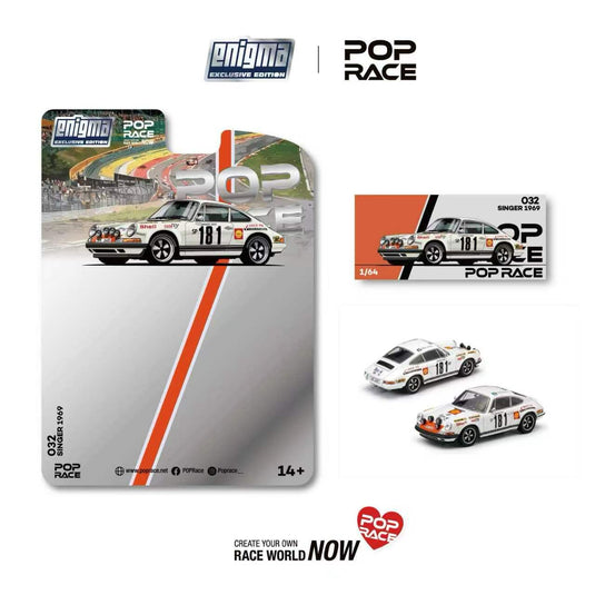 Pop Race - Singer 1969 (Tour De France #181) (Enigma Exclusive Edition) 1/64 Scale Diecast Model Car (PRE032)