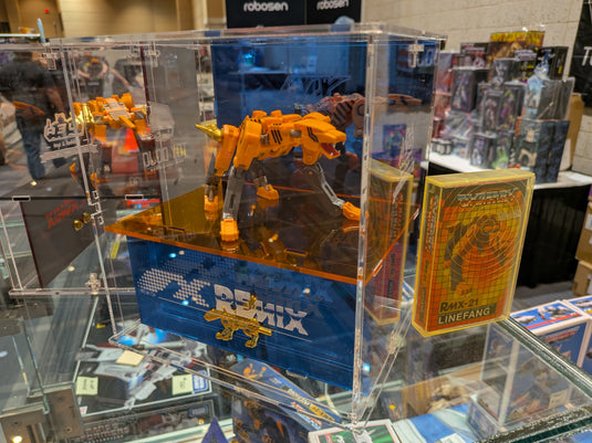 Ocular Max - Remix Series RMX-21 Premium Bundle Blue Edition (Line Fang, Robotic Cat Pin and Acrylic Display)