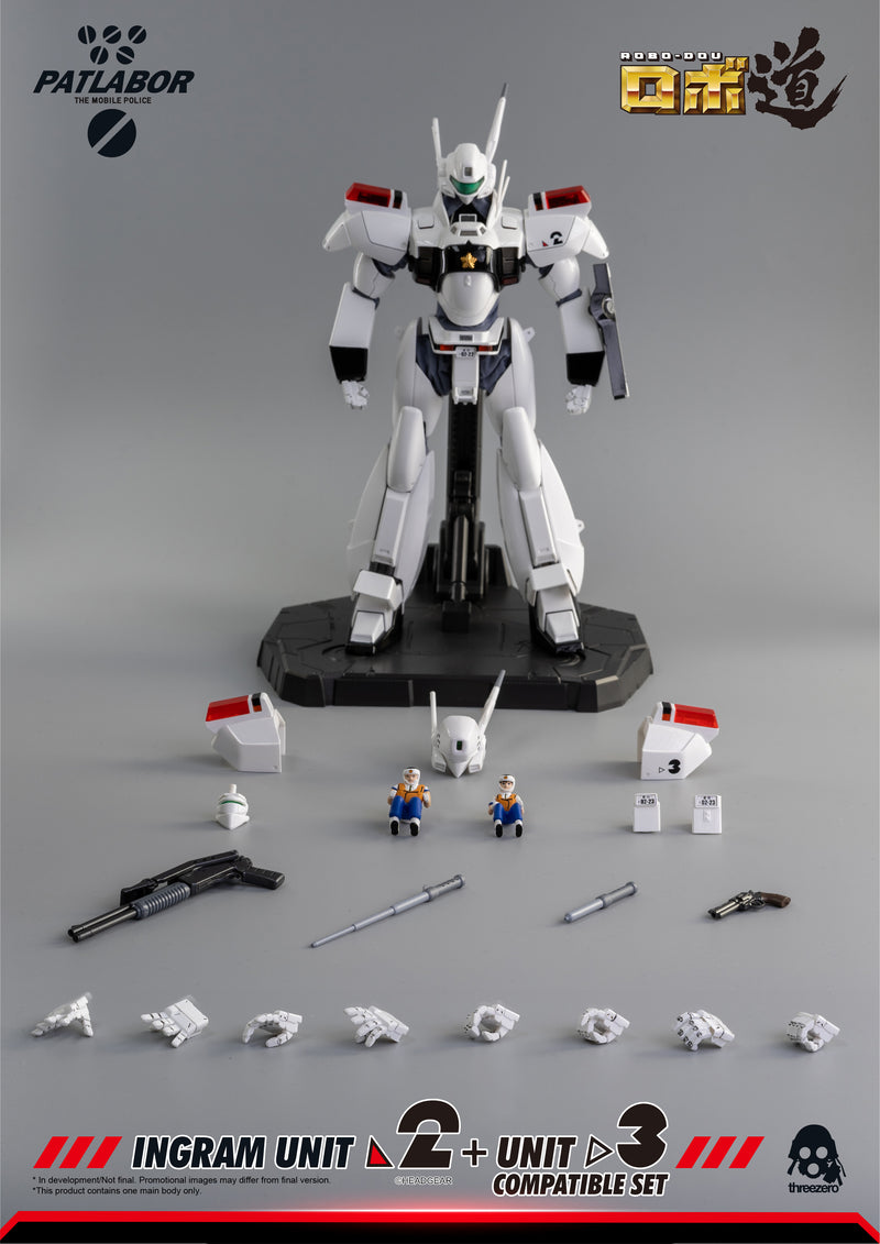 Load image into Gallery viewer, Threezero - ROBO-DOU Mobile Police Patlabor - Ingram Unit 2 + Unit 3 Compatible Set (Reissue)
