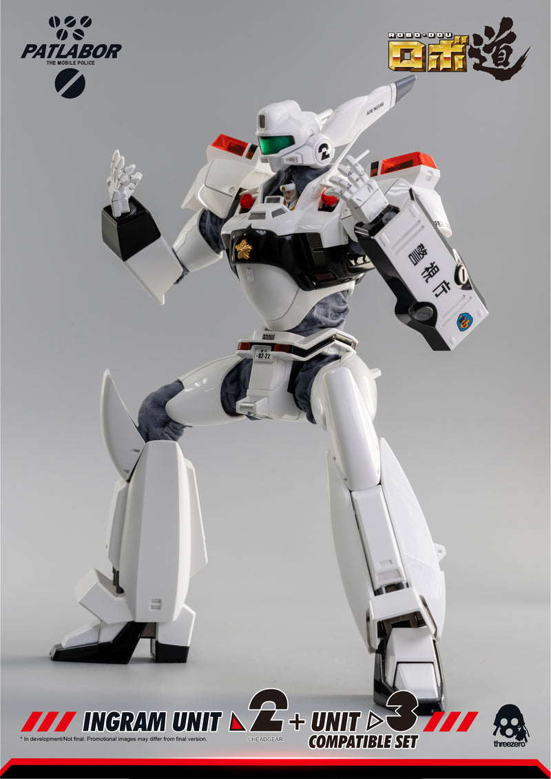 Load image into Gallery viewer, Threezero - ROBO-DOU Mobile Police Patlabor - Ingram Unit 2 + Unit 3 Compatible Set (Reissue)
