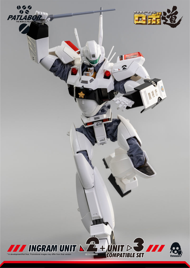 Load image into Gallery viewer, Threezero - ROBO-DOU Mobile Police Patlabor - Ingram Unit 2 + Unit 3 Compatible Set (Reissue)
