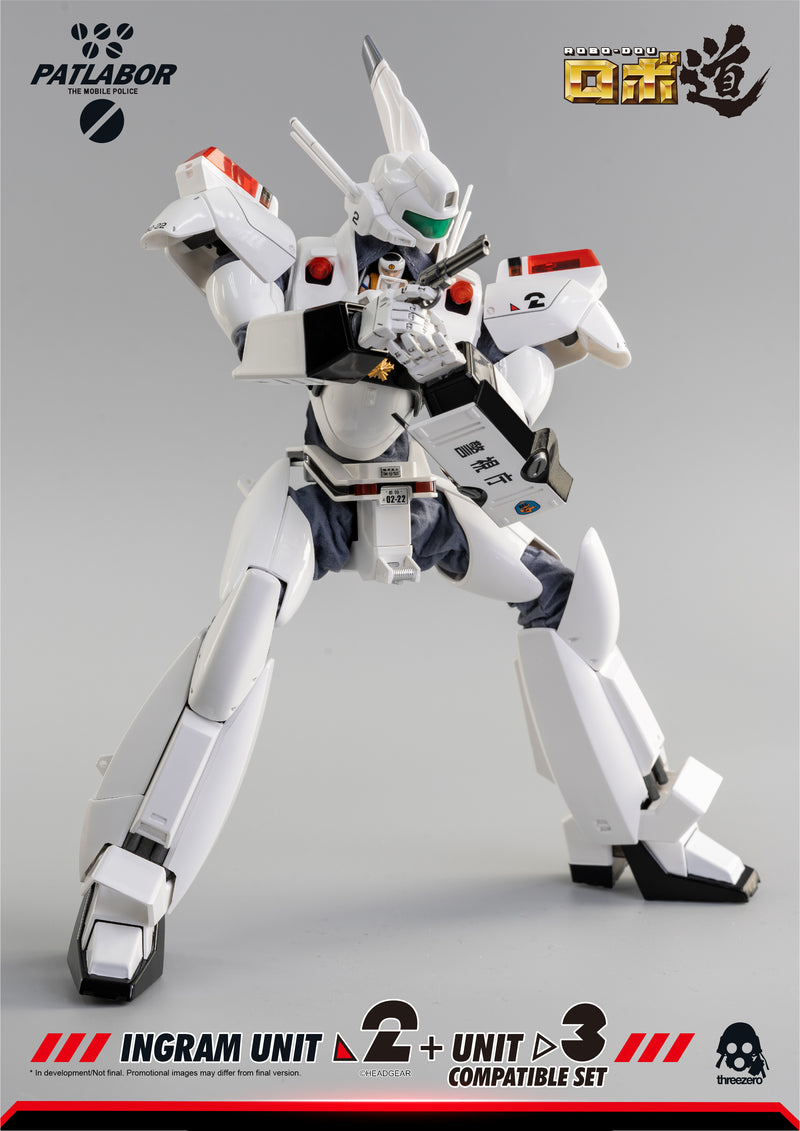 Load image into Gallery viewer, Threezero - ROBO-DOU Mobile Police Patlabor - Ingram Unit 2 + Unit 3 Compatible Set (Reissue)
