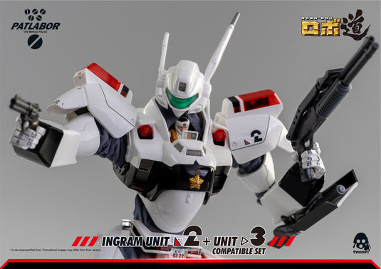 Threezero - ROBO-DOU Mobile Police Patlabor - Ingram Unit 2 + Unit 3 Compatible Set (Reissue)