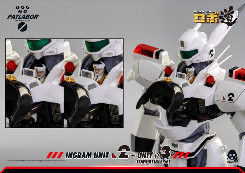 Load image into Gallery viewer, Threezero - ROBO-DOU Mobile Police Patlabor - Ingram Unit 2 + Unit 3 Compatible Set (Reissue)
