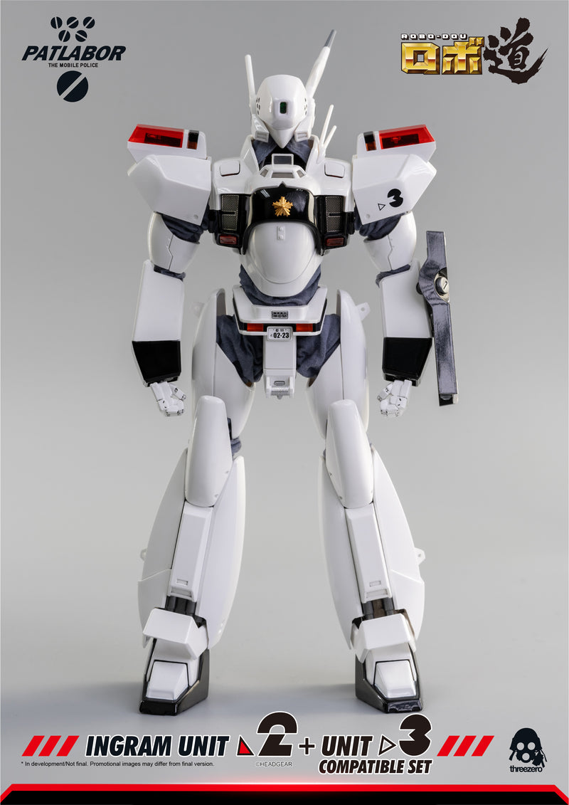 Load image into Gallery viewer, Threezero - ROBO-DOU Mobile Police Patlabor - Ingram Unit 2 + Unit 3 Compatible Set (Reissue)
