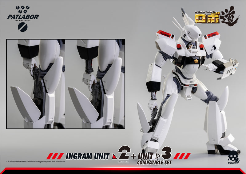 Load image into Gallery viewer, Threezero - ROBO-DOU Mobile Police Patlabor - Ingram Unit 2 + Unit 3 Compatible Set (Reissue)
