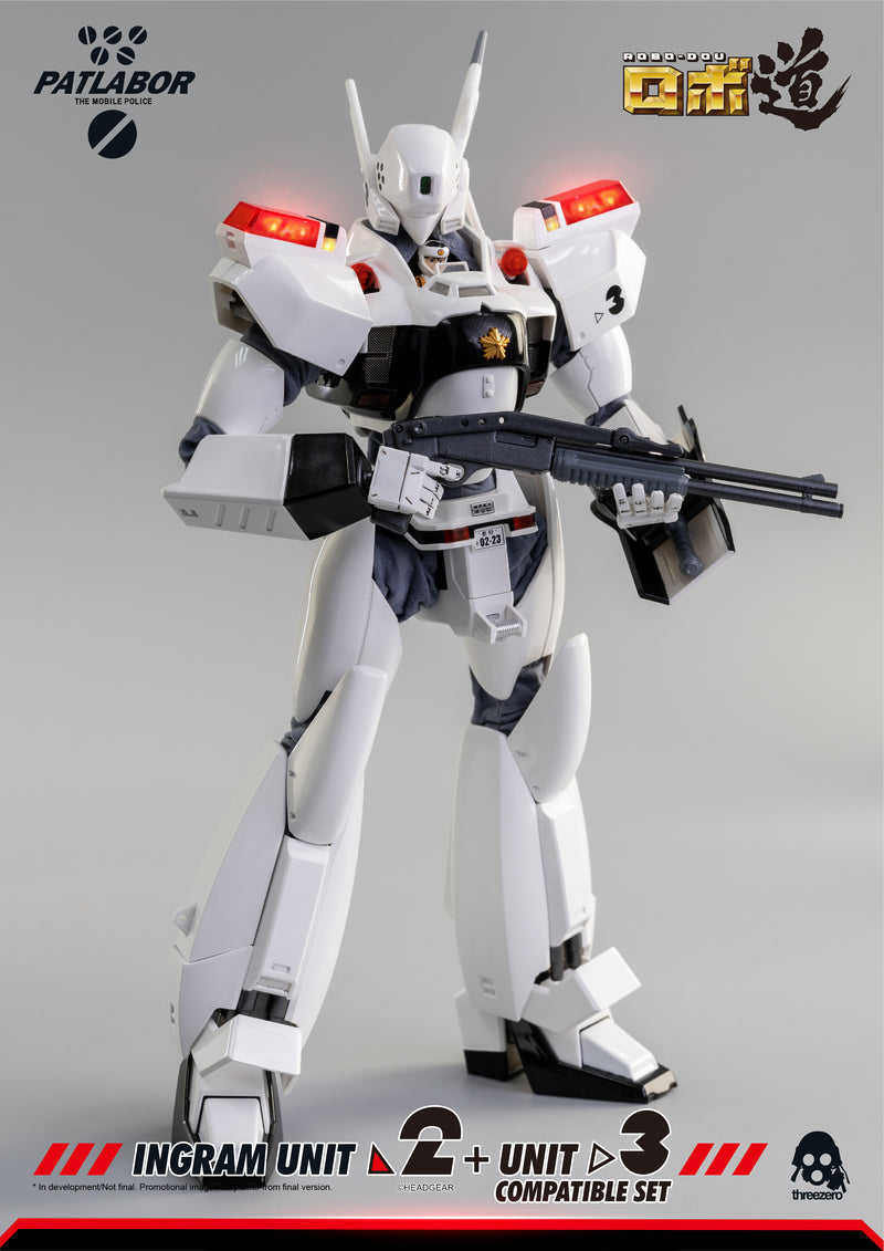 Load image into Gallery viewer, Threezero - ROBO-DOU Mobile Police Patlabor - Ingram Unit 2 + Unit 3 Compatible Set (Reissue)
