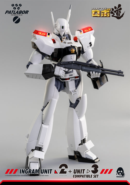 Threezero - ROBO-DOU Mobile Police Patlabor - Ingram Unit 2 + Unit 3 Compatible Set (Reissue)