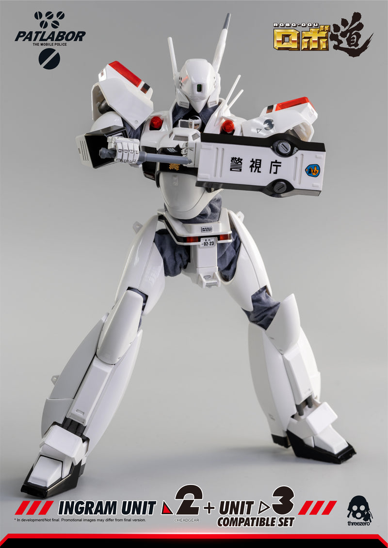 Load image into Gallery viewer, Threezero - ROBO-DOU Mobile Police Patlabor - Ingram Unit 2 + Unit 3 Compatible Set (Reissue)
