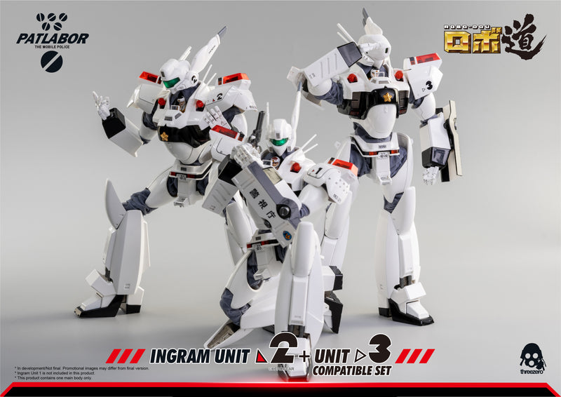 Load image into Gallery viewer, Threezero - ROBO-DOU Mobile Police Patlabor - Ingram Unit 2 + Unit 3 Compatible Set (Reissue)
