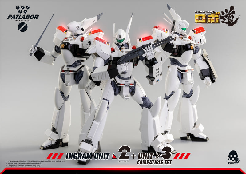 Load image into Gallery viewer, Threezero - ROBO-DOU Mobile Police Patlabor - Ingram Unit 2 + Unit 3 Compatible Set (Reissue)
