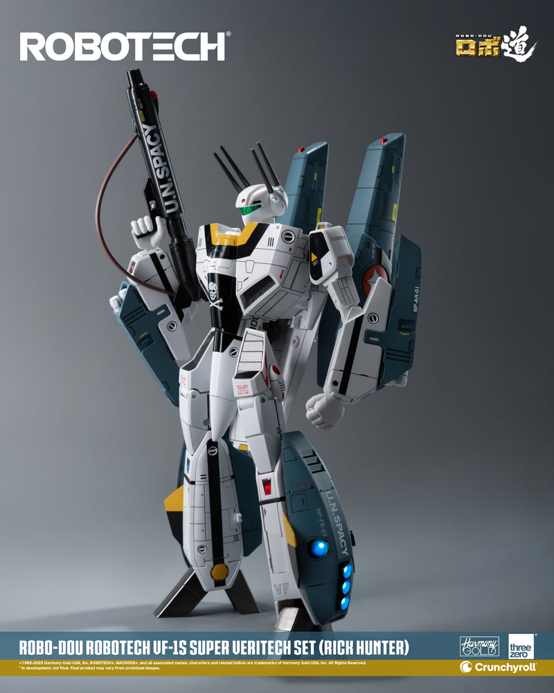 Load image into Gallery viewer, Threezero - ROBO-DOU Robotech - VF-1S Super Veritech Set (Rick Hunter)
