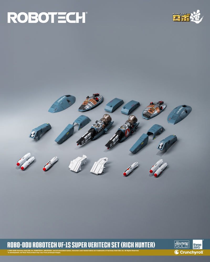 Load image into Gallery viewer, Threezero - ROBO-DOU Robotech - VF-1S Super Veritech Set (Rick Hunter)
