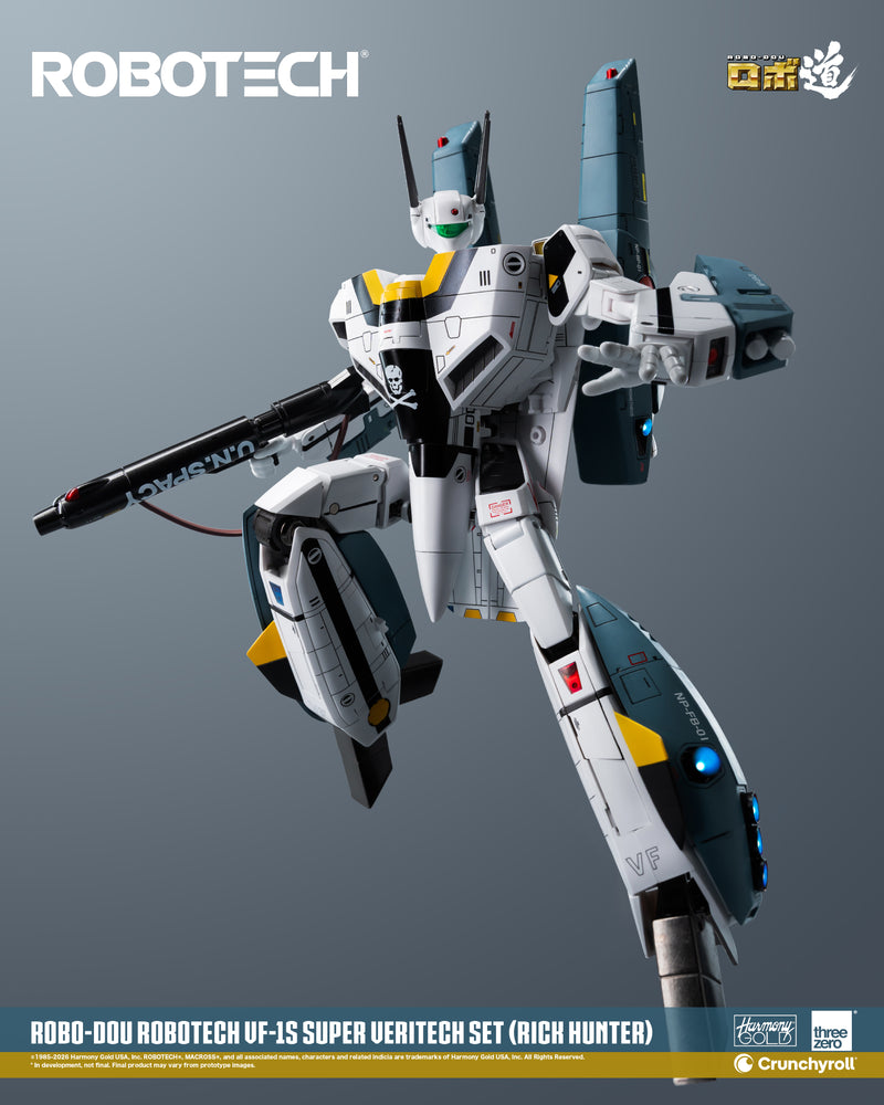 Load image into Gallery viewer, Threezero - ROBO-DOU Robotech - VF-1S Super Veritech Set (Rick Hunter)

