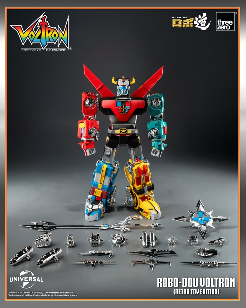 Load image into Gallery viewer, Threezero - ROBO-DOU Voltron Defender of the Universe: Voltron (Retro Toy Edition)
