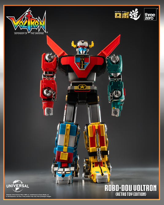 Threezero - ROBO-DOU Voltron Defender of the Universe: Voltron (Retro Toy Edition)
