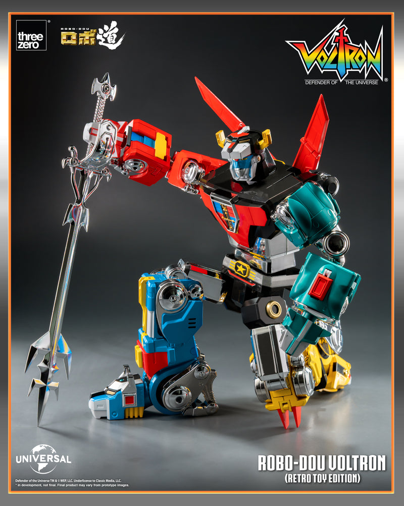 Load image into Gallery viewer, Threezero - ROBO-DOU Voltron Defender of the Universe: Voltron (Retro Toy Edition)
