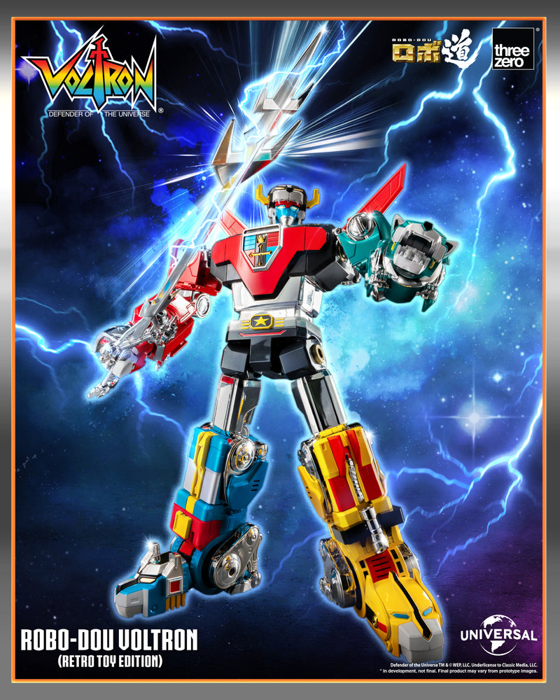 Load image into Gallery viewer, Threezero - ROBO-DOU Voltron Defender of the Universe: Voltron (Retro Toy Edition)
