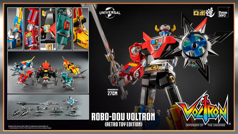 Load image into Gallery viewer, Threezero - ROBO-DOU Voltron Defender of the Universe: Voltron (Retro Toy Edition)
