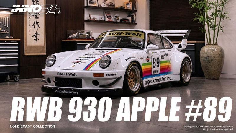 Load image into Gallery viewer, INNO64 - RWB 930 (#89 Apple) 1/64 Scale Diecast Model Cars (IN64-RWB930-APPLE)
