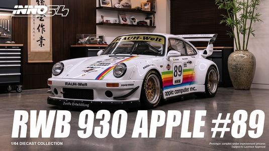 INNO64 - RWB 930 (#89 Apple) 1/64 Scale Diecast Model Cars (IN64-RWB930-APPLE)