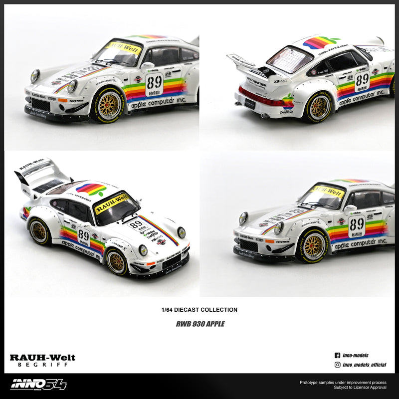Load image into Gallery viewer, INNO64 - RWB 930 (#89 Apple) 1/64 Scale Diecast Model Cars (IN64-RWB930-APPLE)
