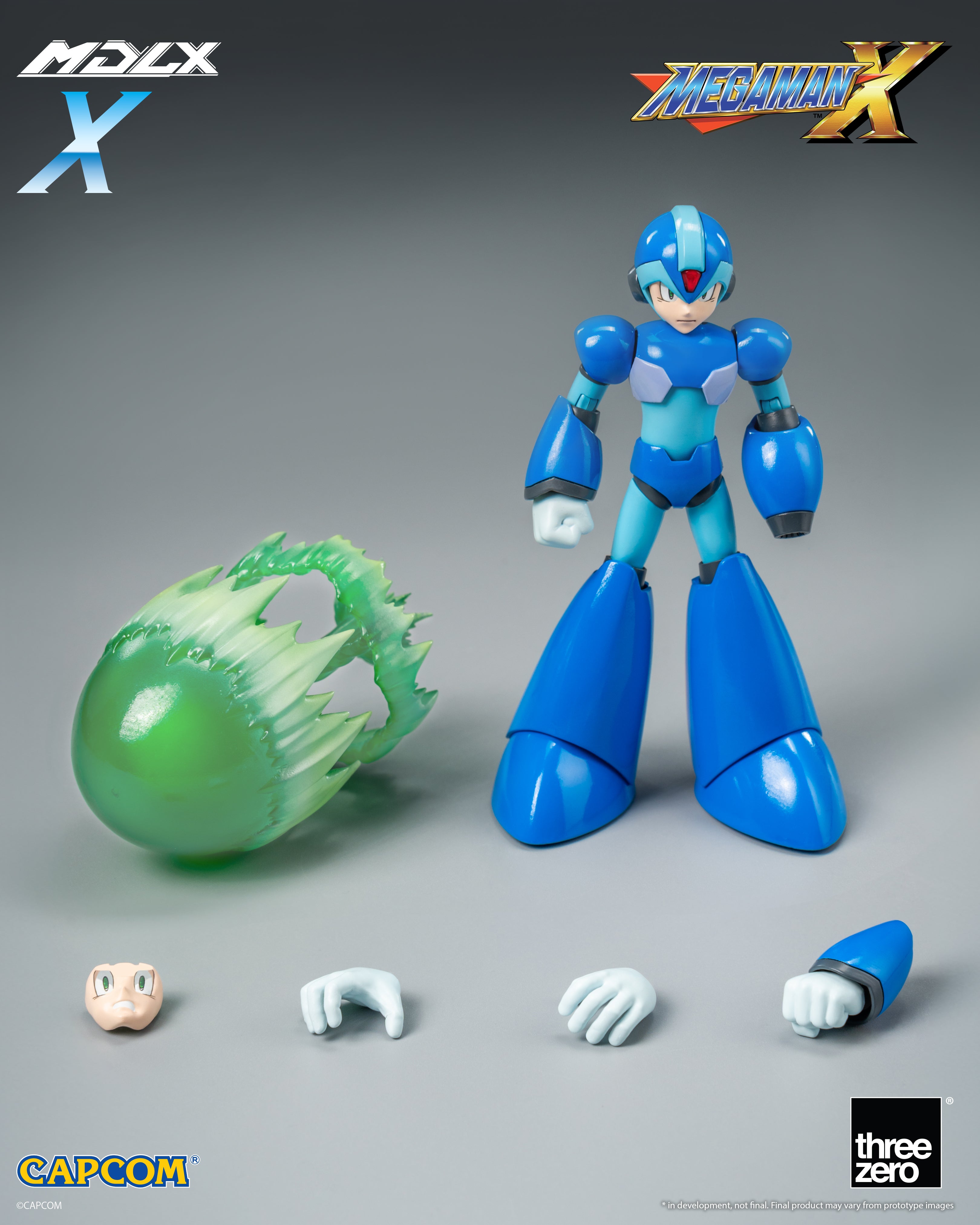 Threezero - MDLX Mega Man X (Rock Man X) – Ages Three and Up