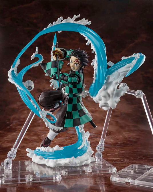 Bandai - S.H.Figuarts - Demon Slayer Kimetsu no Yaiba - Tanjiro Kamado and Giyu Tomioka Water Breathing Effect Set