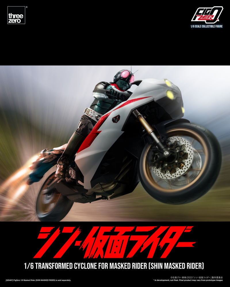 Load image into Gallery viewer, Threezero - FigZero Shin Masked Rider - Transformed Cyclone for Masked Rider

