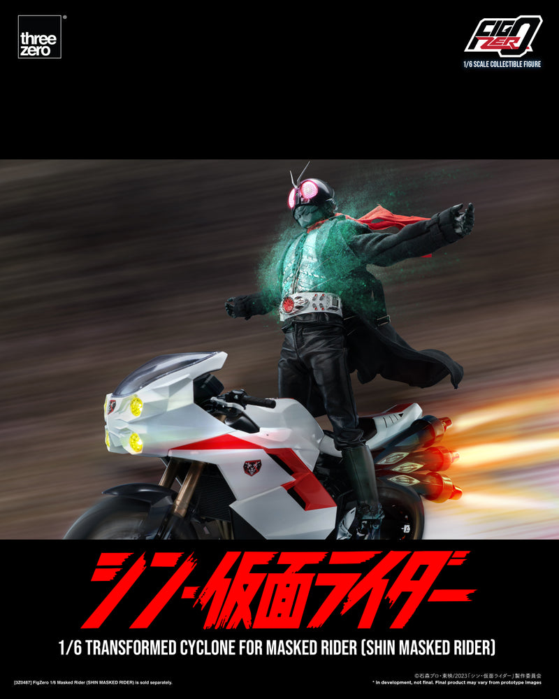 Load image into Gallery viewer, Threezero - FigZero Shin Masked Rider - Transformed Cyclone for Masked Rider

