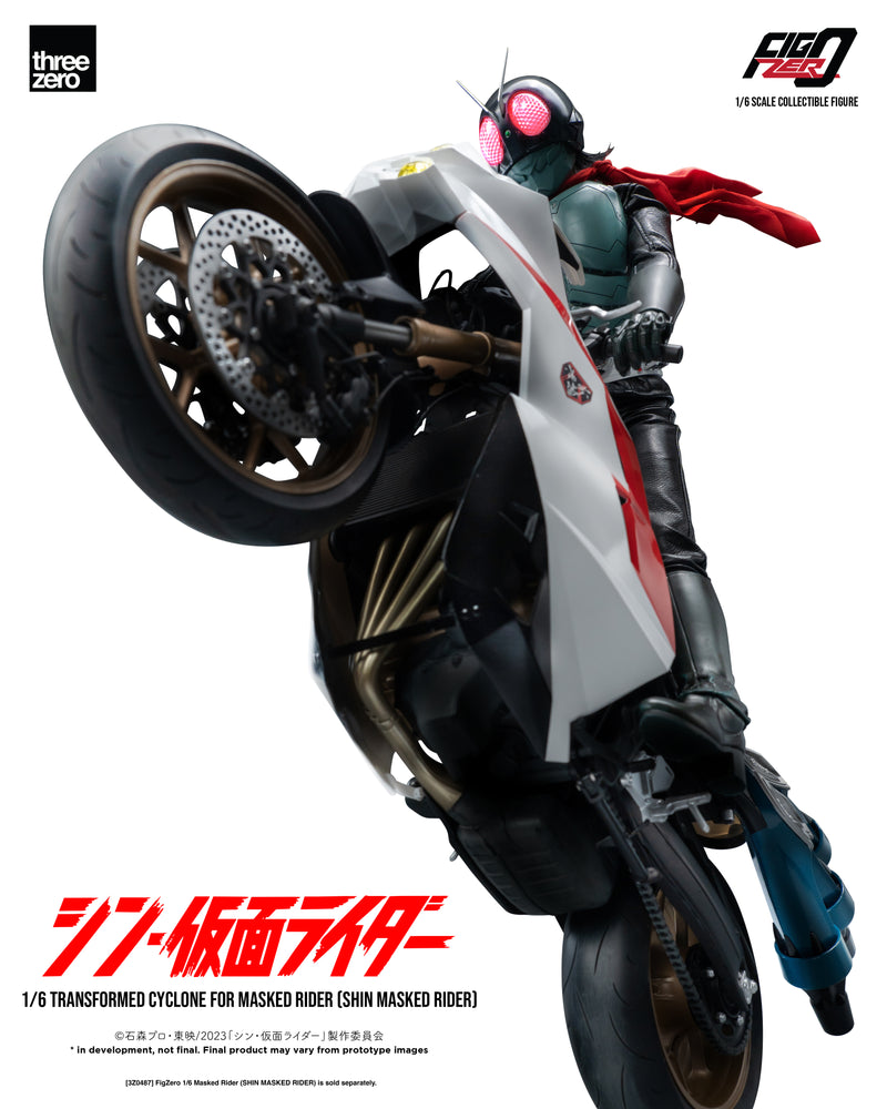 Load image into Gallery viewer, Threezero - FigZero Shin Masked Rider - Transformed Cyclone for Masked Rider
