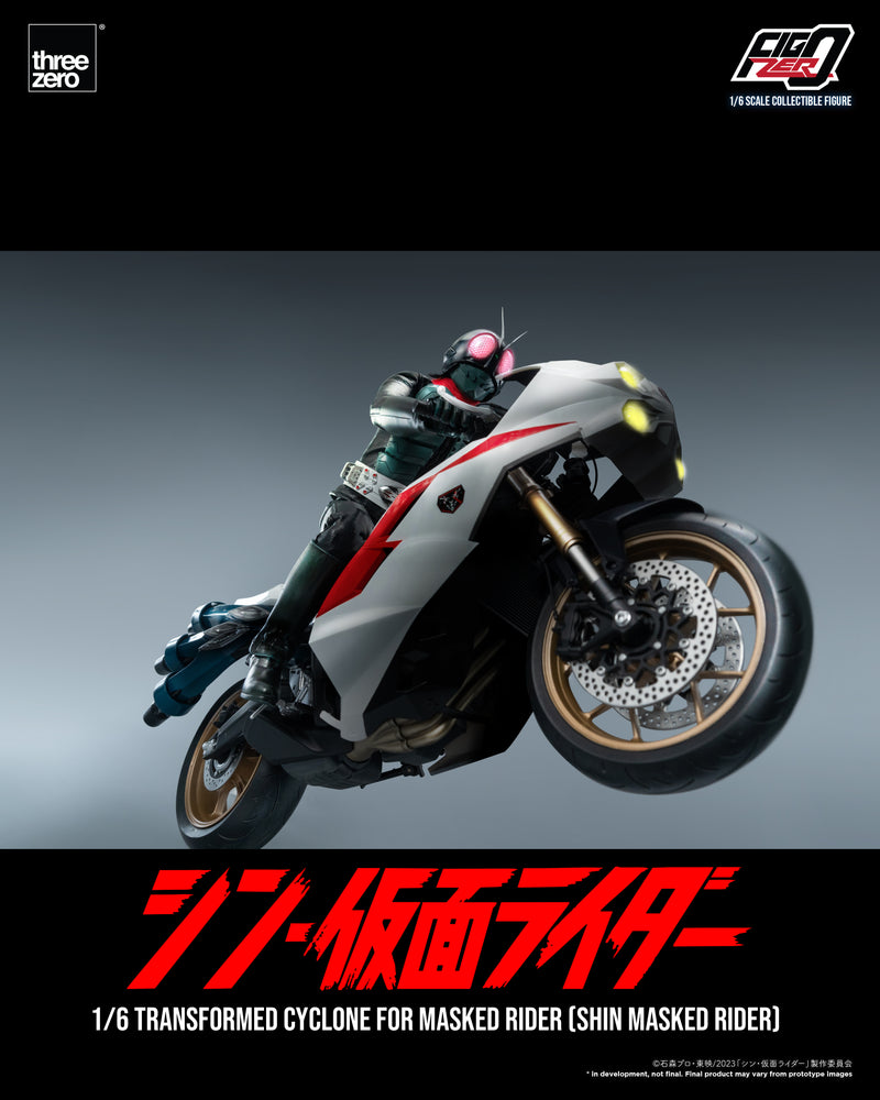 Load image into Gallery viewer, Threezero - FigZero Shin Masked Rider - Transformed Cyclone for Masked Rider
