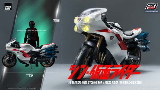 Threezero - FigZero Shin Masked Rider - Transformed Cyclone for Masked Rider