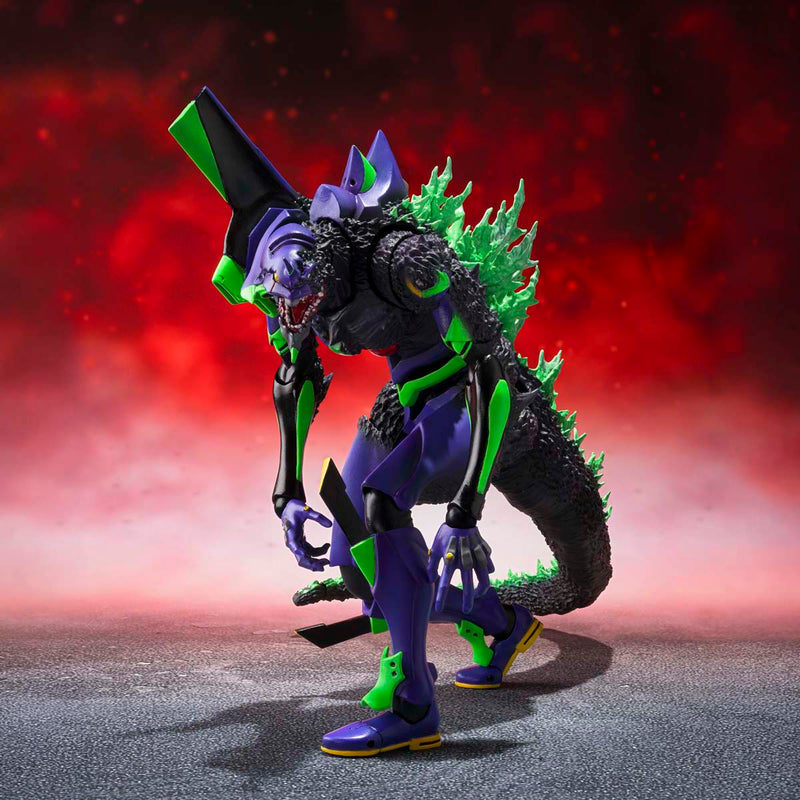 Load image into Gallery viewer, Bandai - S.H.Monsterarts Godzilla vs. Evangelion - Evangelion Test Type-01 (G) Awakening Form
