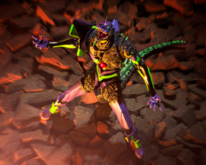 Load image into Gallery viewer, Bandai - S.H.Monsterarts Godzilla vs. Evangelion - Evangelion Test Type-01 (G) Awakening Form
